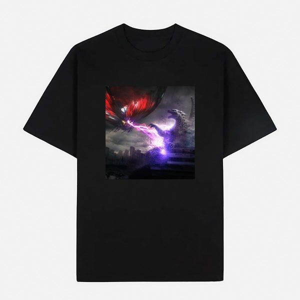 Godzilla Limited Art Design Graphic Cotton T-Shirt