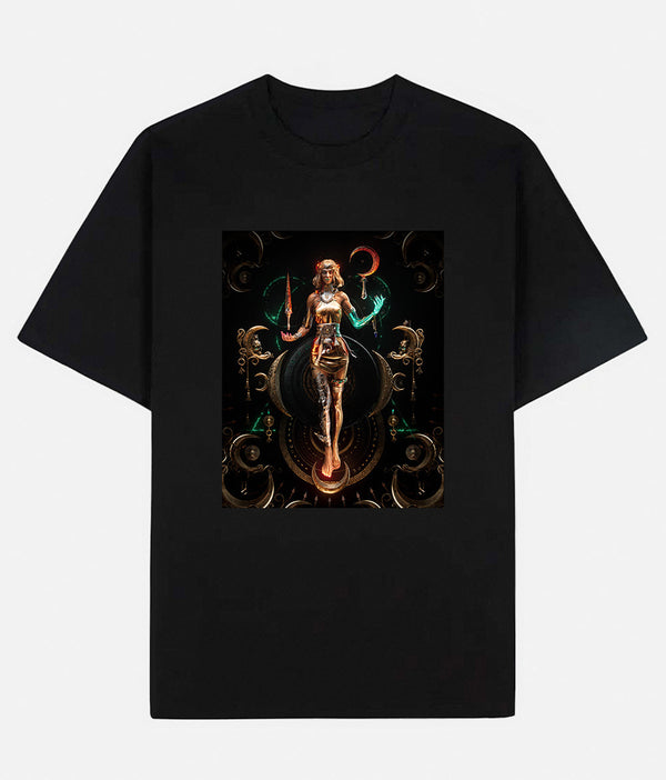 Limited Art Design Graphic Cotton T-Shirt
