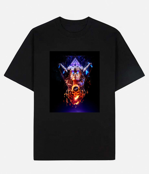 Limited Art Design Graphic Cotton T-Shirt