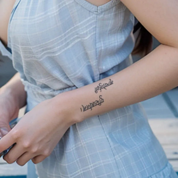 2pcs Magic Sigil Temporary Body Tattoo Stickers