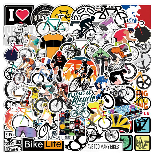 50pcs not repeated riding bike waterproof sticker
