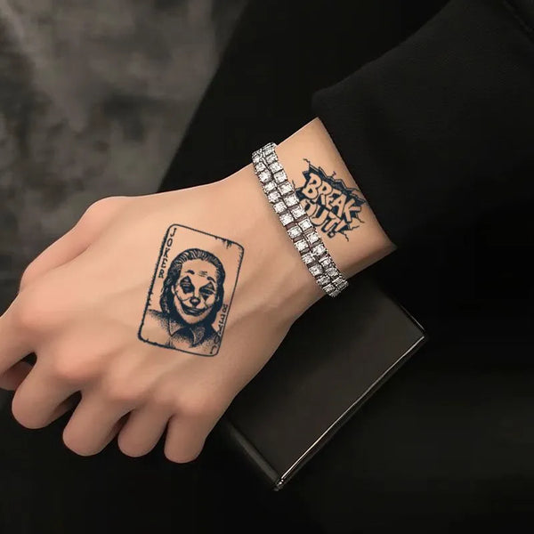 2pcs Dark Realm Miniatures Temporary Body Tattoo Stickers