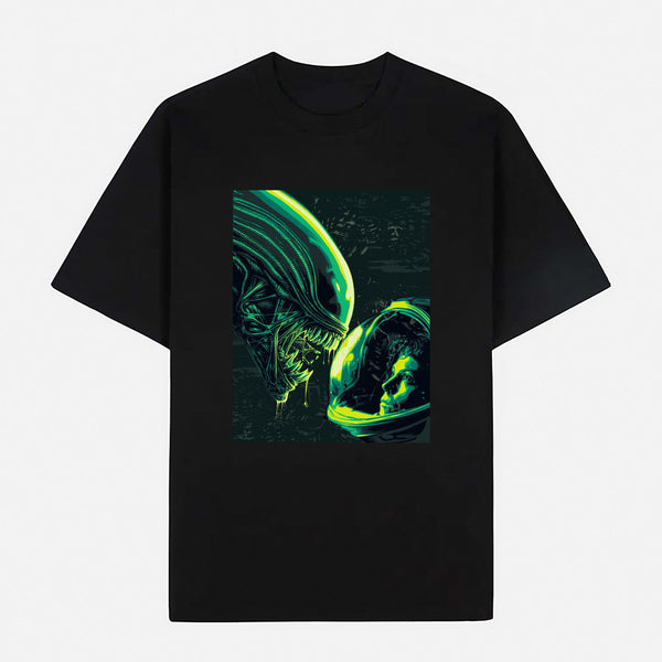 Alien Limited Art Design Graphic Cotton T-Shirt