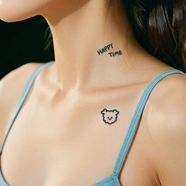 2pcs Childhood Joy Temporary Body Tattoo Stickers