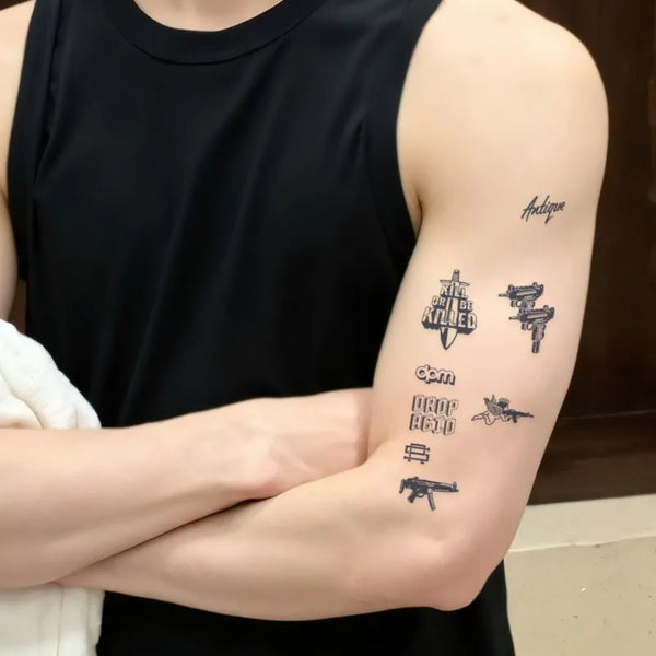 2pcs All-seeing Eye Temporary Body Tattoo Stickers