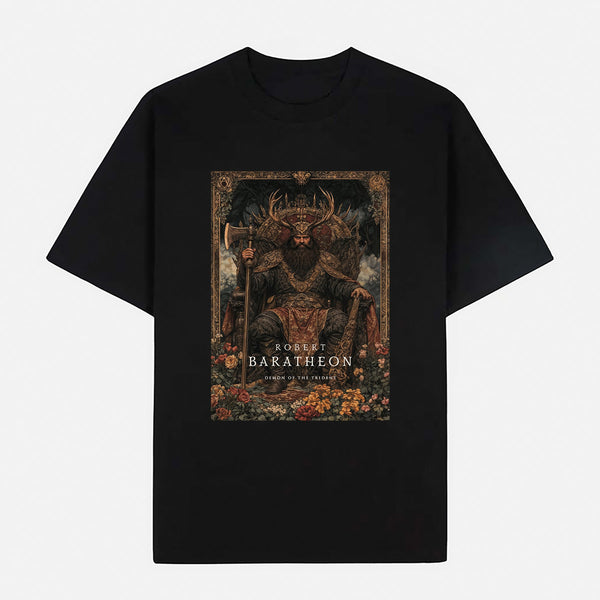 Game of Thrones – Robert Baratheon (Demon of the Trident) Limited Art Design Graphic Cotton T-Shirt