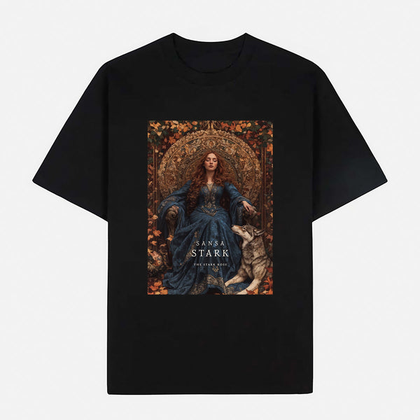Game of Thrones – Sansa Stark (The Stark Rose) Limited Art Design Graphic Cotton T-Shirt