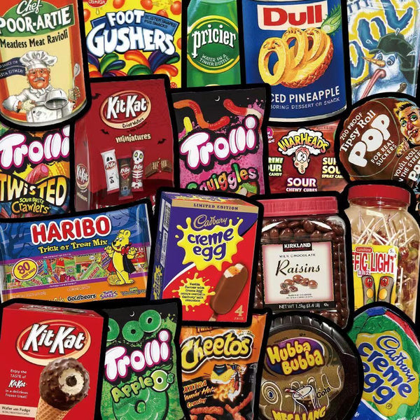 48pcs not repeated snack package cartoon waterproof sticker