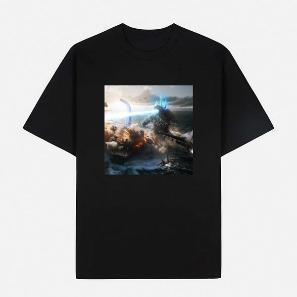 Godzilla Limited Art Design Graphic Cotton T-Shirt