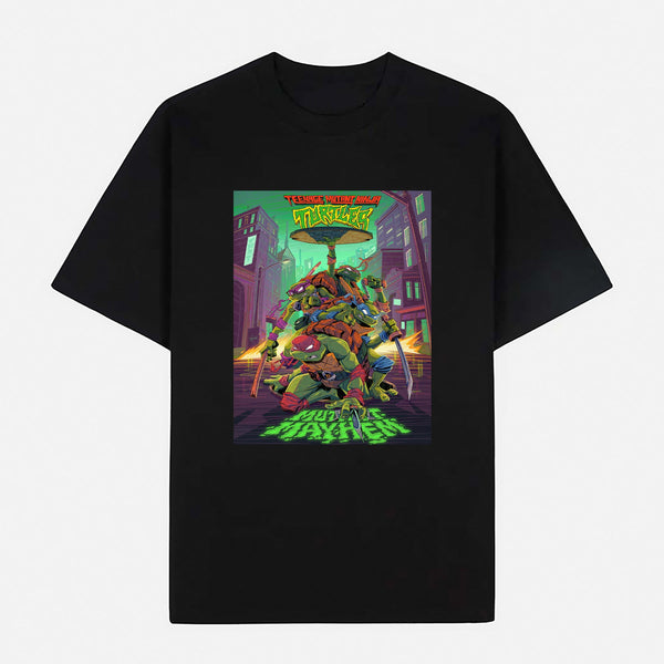 Teenage Mutant Ninja Turtles Limited Art Design Graphic Cotton T-Shirt