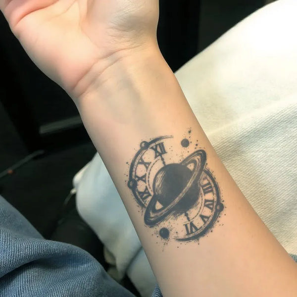 2pcs Winged Love Marks Temporary Body Tattoo Stickers