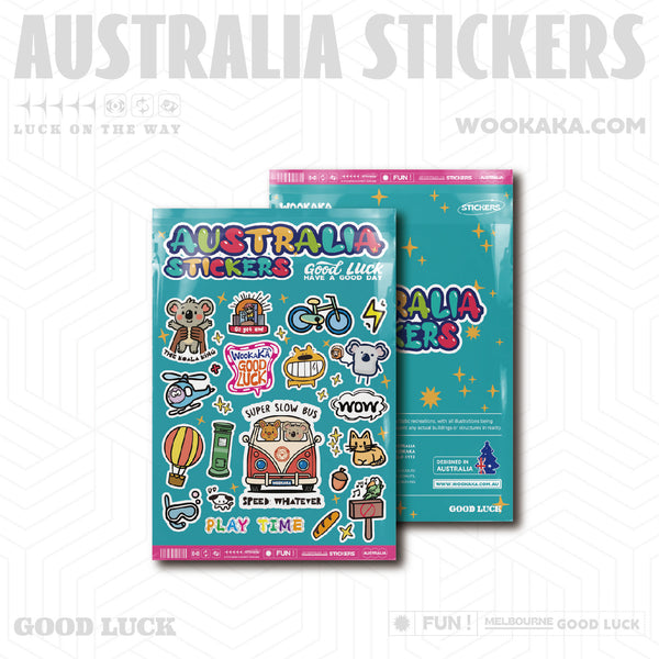 Australia's icon Stickers-Green