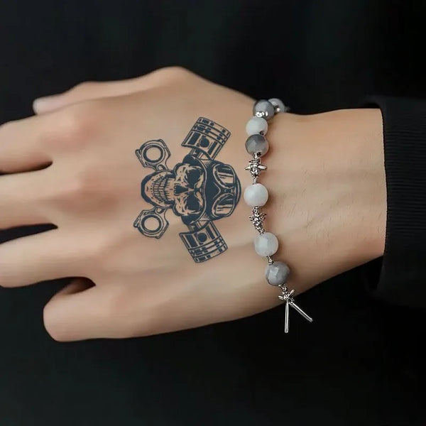 2pcs Skeleton Knight Temporary Body Tattoo Stickers