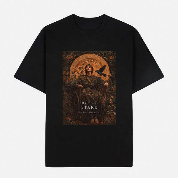 Game of Thrones – Brandon Stark (The Three-Eyed Raven) Limited Art Design Graphic Cotton T-Shirt