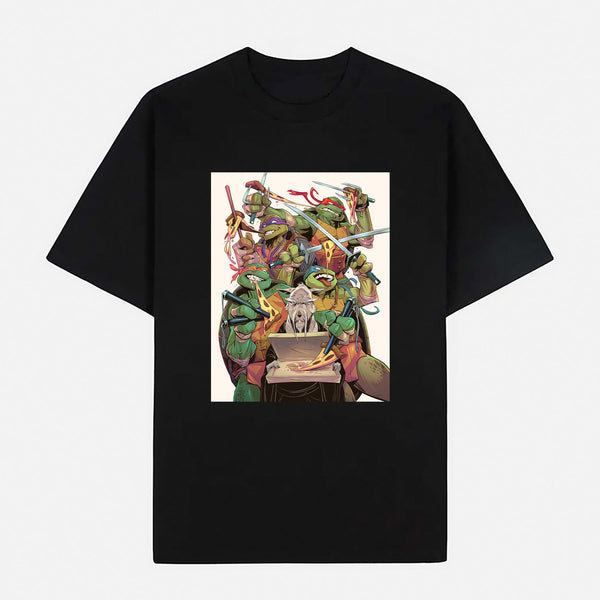 Teenage Mutant Ninja Turtles Limited Art Design Graphic Cotton T-Shirt