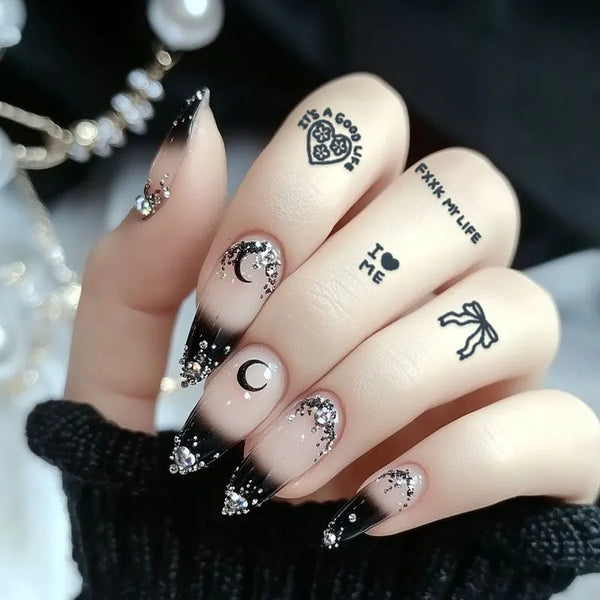 2pcs Cute Star Symbols Temporary Body Tattoo Stickers