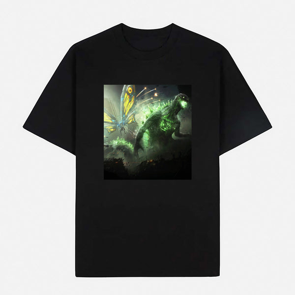 Godzilla Limited Art Design Graphic Cotton T-Shirt