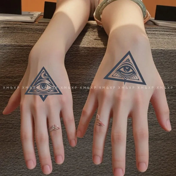 2pcs Eye of Insight Temporary Body Tattoo Stickers