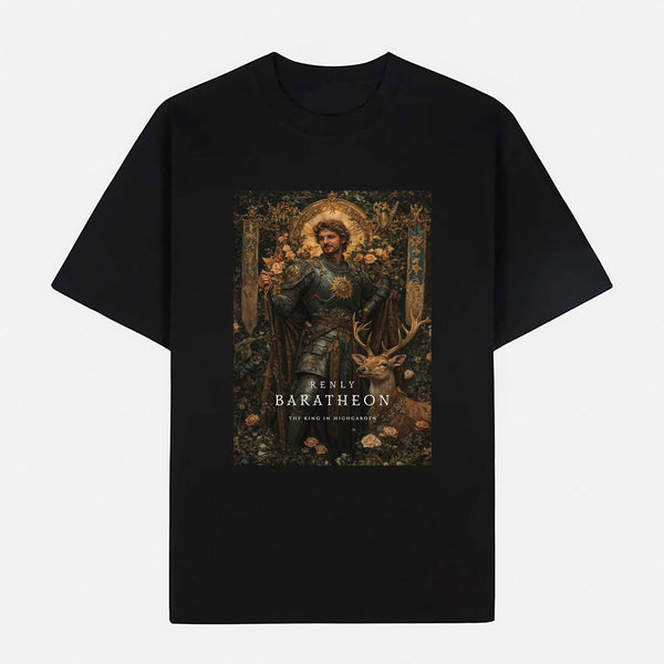 Game of Thrones – Renly Baratheon (The King in Highgarden) Limited Art Design Graphic Cotton T-Shirt