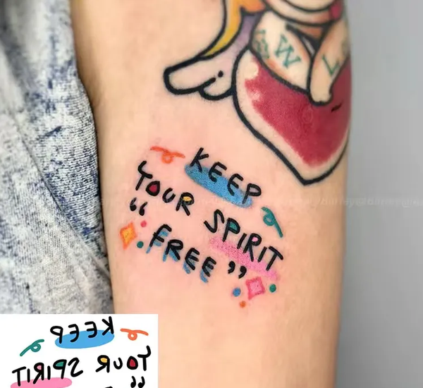 6pcs Graffiti Temporary Body Tattoo Stickers