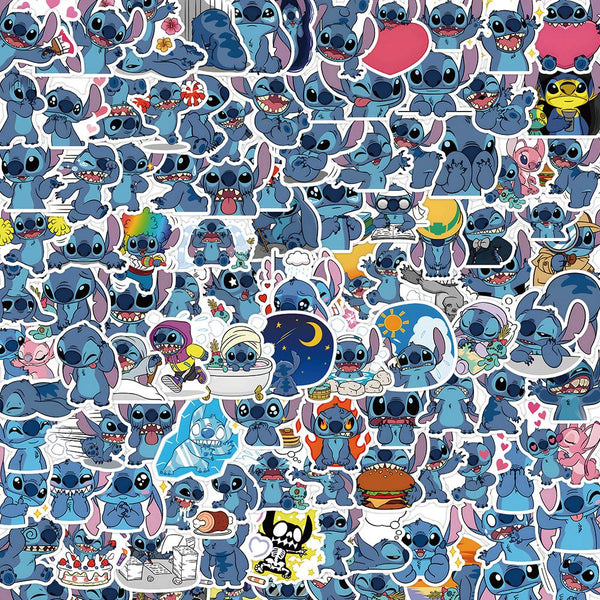 60pcs not repeated cute Stitch waterproof sticker
