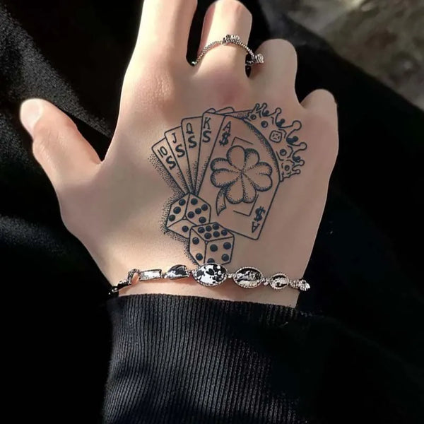 2pcs Cute Monster Temporary Body Tattoo Stickers