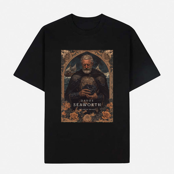 Game of Thrones – Davos Seaworth (The Onion Knight) Limited Art Design Graphic Cotton T-Shirt
