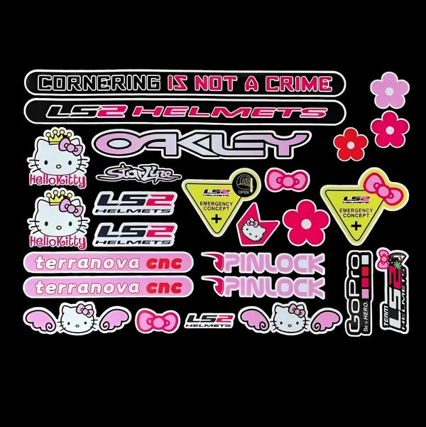 High-quality Outdoor Waterproof Hello Cat Reflective Stickers