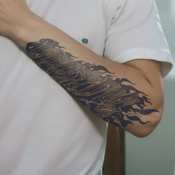 2pcs Oriental Ink Wash Temporary Body Tattoo Stickers