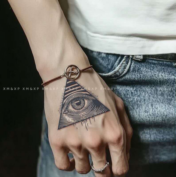 2pcs All-seeing Eye Temporary Body Tattoo Stickers