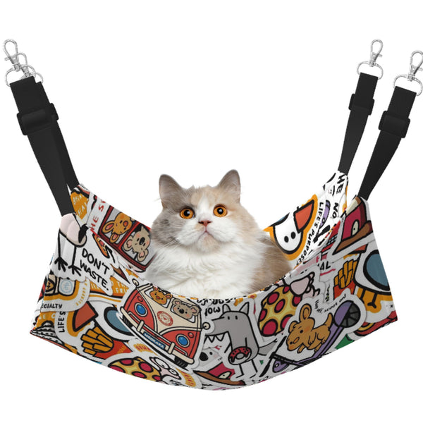 Cat Cartoon Hammock for Cage