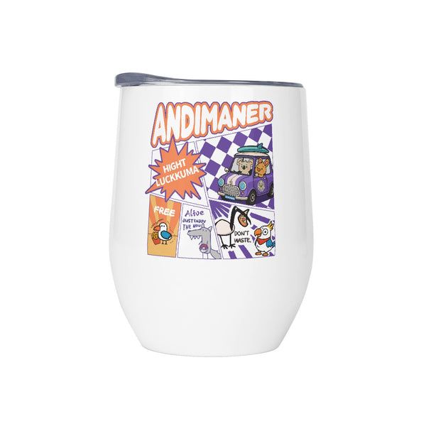 Stemless Mug Insulated 12oz Oval